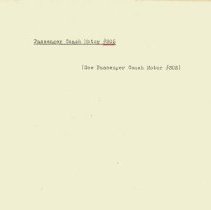 Section 6 - Passenger Motor Notes [305]